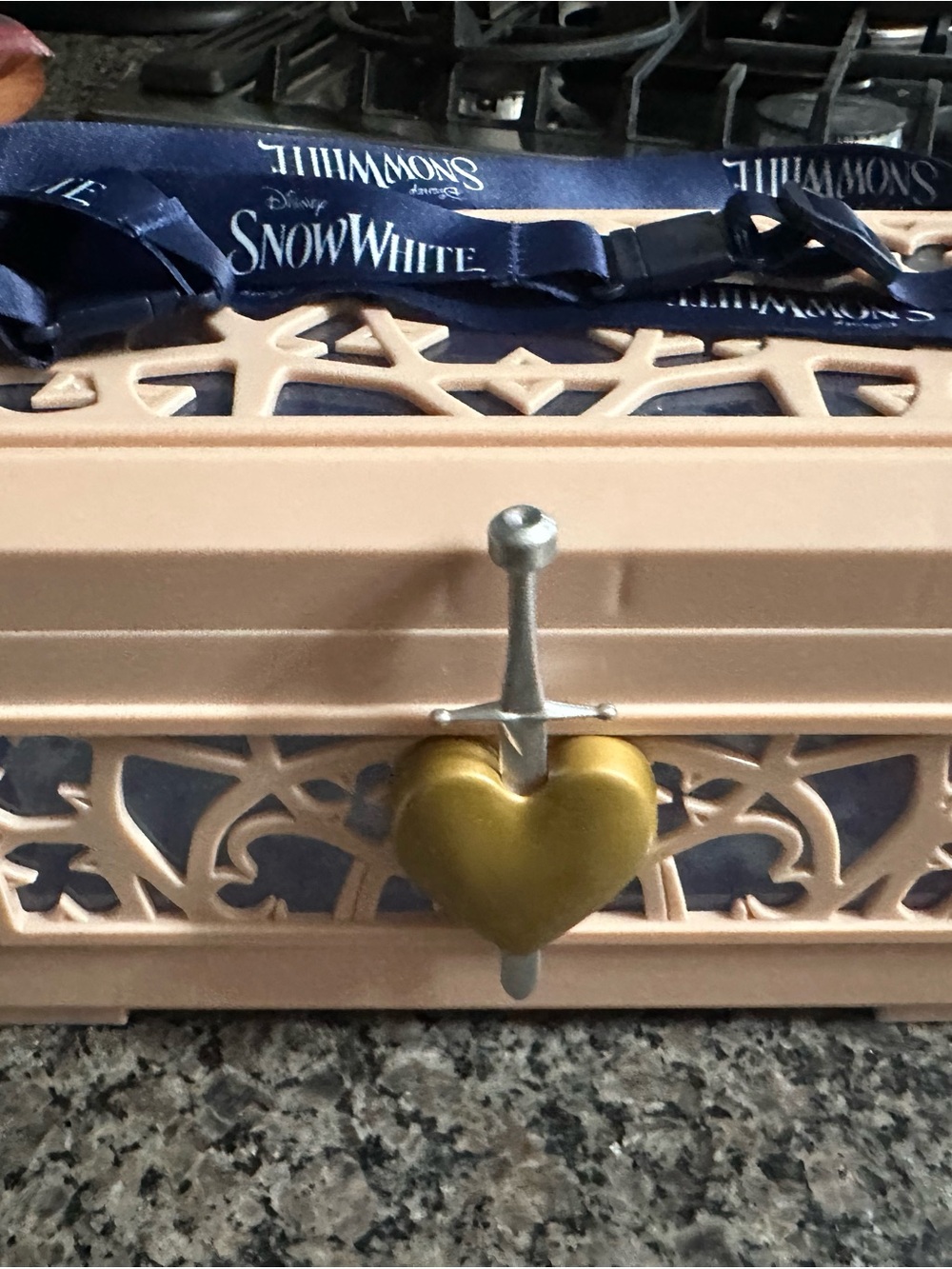 Disney Gold Heart Sword popcorn box